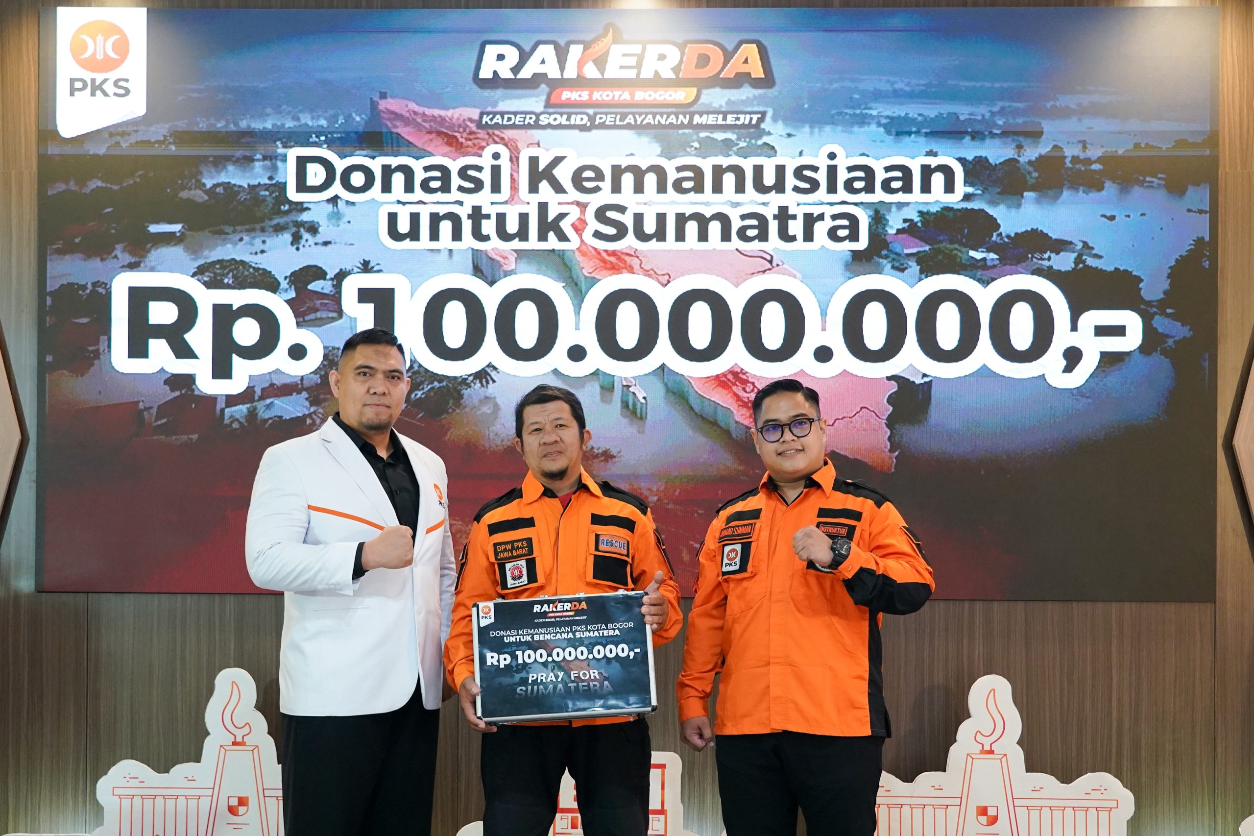 Kader PKS Kota Bogor Salurkan Bantuan Rp100 Juta bagi Korban Bencana di Sumatera