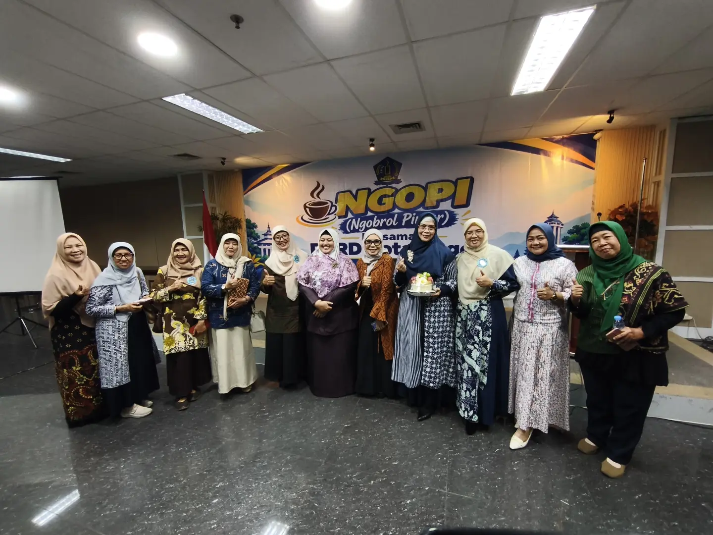 Endah Purwanti di acara NGOPI POW